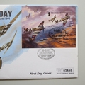 1994 D-Day Landings 50th Anniversary Guernsey 2 Pounds Coin First Day Cover