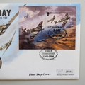 1994 D-Day Landings 50th Anniversary Guernsey 2 Pounds Coin First Day Cover