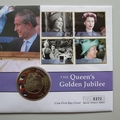 2002 The Queen's Golden Jubilee 50p Coin Cover - Belize First Day Covers