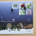 2002 Christmas 2002 Isle of Man 50p Pence Coin Cover - UK First Day Cover