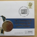 2000 The Queen Mother Centenary 5 Pounds Coin Cover - First Day Cover UK