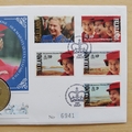 1992 QEII Accession to the Throne 40th Anniversary 50p Coin Cover - Falklands First Day Cover