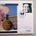 2002 The Queen's Golden Jubilee 50p Coin Cover - UK First Day Covers