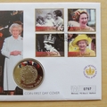 2002 The Queen's Golden Jubilee 50p Pence Coin Cover - Norfolk Island First Day Cover