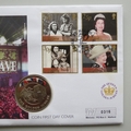 2002 The Queen's Golden Jubilee 50p Pence Coin Cover - St Helena PNC First Day Covers