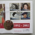 2002 The Queen's Golden Jubilee 50p Pence Coin Cover - Jamaica PNC First Day Covers