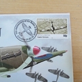 2010 Battle of Britain 70th Anniversary 5 Pounds Coin Cover - Hawker Hurricane - Gibraltar First Day Cover