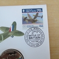 2010 Battle of Britain 70th Anniversary Supermarine Spitfire 5 Pounds Coin Cover - Isle of Man FDC