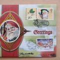 2000 Christmas Greetings IOM 50p Pence Coin Cover - Benham First Day Cover - Signed