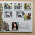 1999 King Charles I 350th Anniversary Silver Shilling Coin Cover - Benham First Day Cover