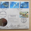 1997 The Supermarine Spitfire Crown Coin Cover - Benham First Day Cover - Signed