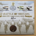 2000 Battle of Britain 60th Anniversary 1 Dollar Coin Cover - Benham First Day Cover