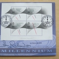 1999 Towards 2000 New Millennium 5 Rupees Coin Cover - Benham First Day Cover - Signed