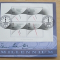 1999 Towards 2000 New Millennium 1 Crown Coin Cover - Benham First Day Cover - Signed