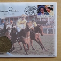 1998 Queen Mother Birthday UK Crown Coin Cover - Benham First Day Cover - Signed