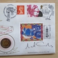 1997 Farewell To Hong Kong 10 Dollar Signed Coin Cover - Benham First Day Cover
