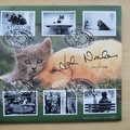 2001 Cats and Dogs  1 Crown Coin Cover - Benham First Day Cover - Signed