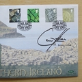 2001 Northern Ireland 1 Pound Coin Cover - Benham First Day Cover - Signed