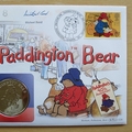 1998 Paddington Bear 40th Anniversary 1 Crown Coin Cover - Benham First Day Cover - Signed