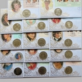 1998 Diana Princess of Wales Commonwealth Coin Cover Set - Benham First Day Covers