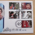 1992 Accession To Throne 40th Anniversary HM QEII 2 Pounds Coin Cover - First Day Cover