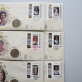1996 Queen Elizabeth II 70th Birthday Stamp and Coin Cover Set - Benham First Day Covers