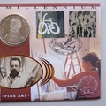 2000 The New Millennium Fine Arts 20 Euros Coin Cover - Benham First Day Cover - Signed