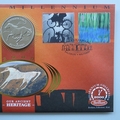 2000 The New Millennium Ancient Heritage Bosnia Coin Cover - Benham First Day Cover - Signed