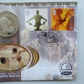 2000 The New Millennium The Roman Bath House Medal Cover - Benham First Day Cover - Signed