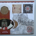 2000 The New Millennium York Minster 50p Pence Coin Cover - Benham First Day Cover - Signed