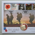 2018 The First World War Centenary Silver Proof 5 Pounds Coin Cover - Westminster First Day Cover