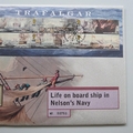 2005 Battle of Trafalgar Silver Ingot Postage Stamp Cover - Royal Mail First Day Cover