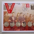 2020 VE Day 75th Anniversary Ultimate Silver 50p Pence Coin Cover - Westminster First Day Cover