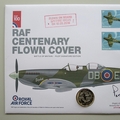 2018 RAF Centenary Flown 2 Pounds Coin Cover - Westminster First Day Cover