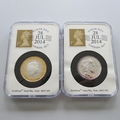 2014 First World War UK Silver Proof 2 Pounds and 20 Pounds WWI Coin Set - Datestamp