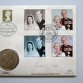 1997 Royal Golden Wedding Anniversary 5 Pounds Coin Cover - Benham Signed First Day Cover