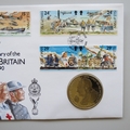 1990 Battle of Britain 50th Anniversary Crown Coin Cover - IOM Post Office First Day Cover