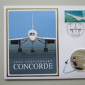 2019 Concorde 50th Anniversary Silver Plated 5 Pounds Coin Cover - UK First Day Cover