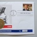 1990 Eisenhower Birth Centenary 5 Dollars Coin Cover - USA First Day Cover