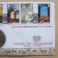 1987 William the Conqueror Guernsey 2 Pounds Coin Cover - Royal Mint First Day Cover