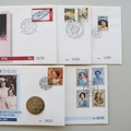 1990 The Queen Mother 90th Birthday Coin Cover Set - First Day Covers Collection