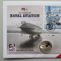 2009 Naval Aviation Centenary Silver 5 Pounds Coin Cover - Westminster First Day Covers