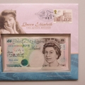 2000 Queen Elizabeth The Queen Mother 5 Pounds Banknote Coin Cover - Royal Mail First Day Covers