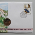 1990 Belize New 1 Dollar Coin Cover - Royal Mint First Day Cover