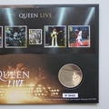 2020 Queen Live 5 Pounds Coin Cover - Royal Mail First Day Covers