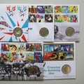 2009 - 2012 London 2012 Olympic Games 5 Pounds Coin Cover Set - Royal Mail First Day Covers