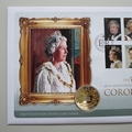 2013 Coronation 60th Anniversary Silver 5 Pounds Coin Cover - Westminster First Day Covers