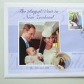 2014 The Royal Visit New Zealand Silver 1 Dollar Coin Cover - Westminster First Day Covers