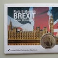 2016 Rule Britannia Brexit 1oz Silver Britannia Coin Cover - Westminster First Day Covers