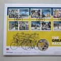 2014 Tour De France Silver 10 Euros IOM Coin Cover - Westminster First Day Covers